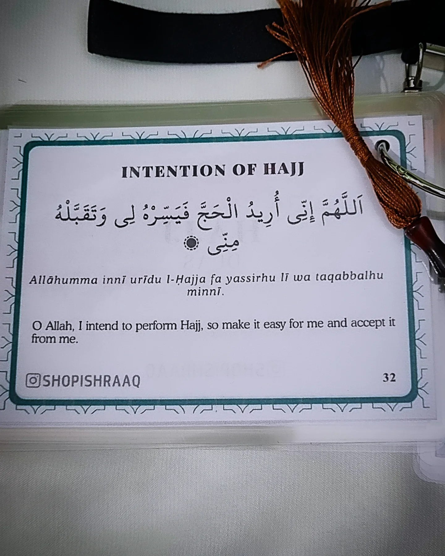 Hajj Guide & Dua Flashcards – Waterproof, Pocket-Friendly, Step-by-Step Companion