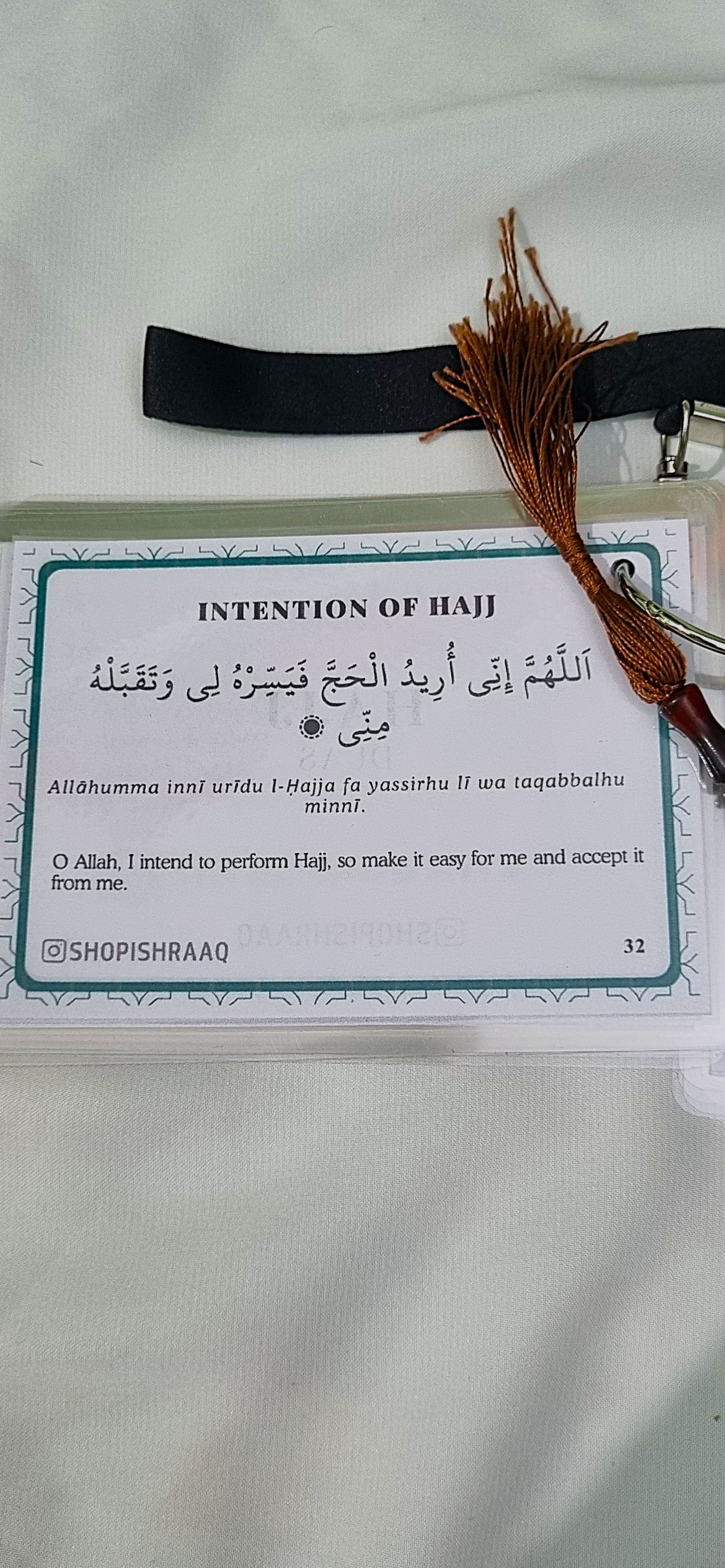 Hajj Guide & Dua Flashcards – Waterproof, Pocket-Friendly, Step-by-Step Companion