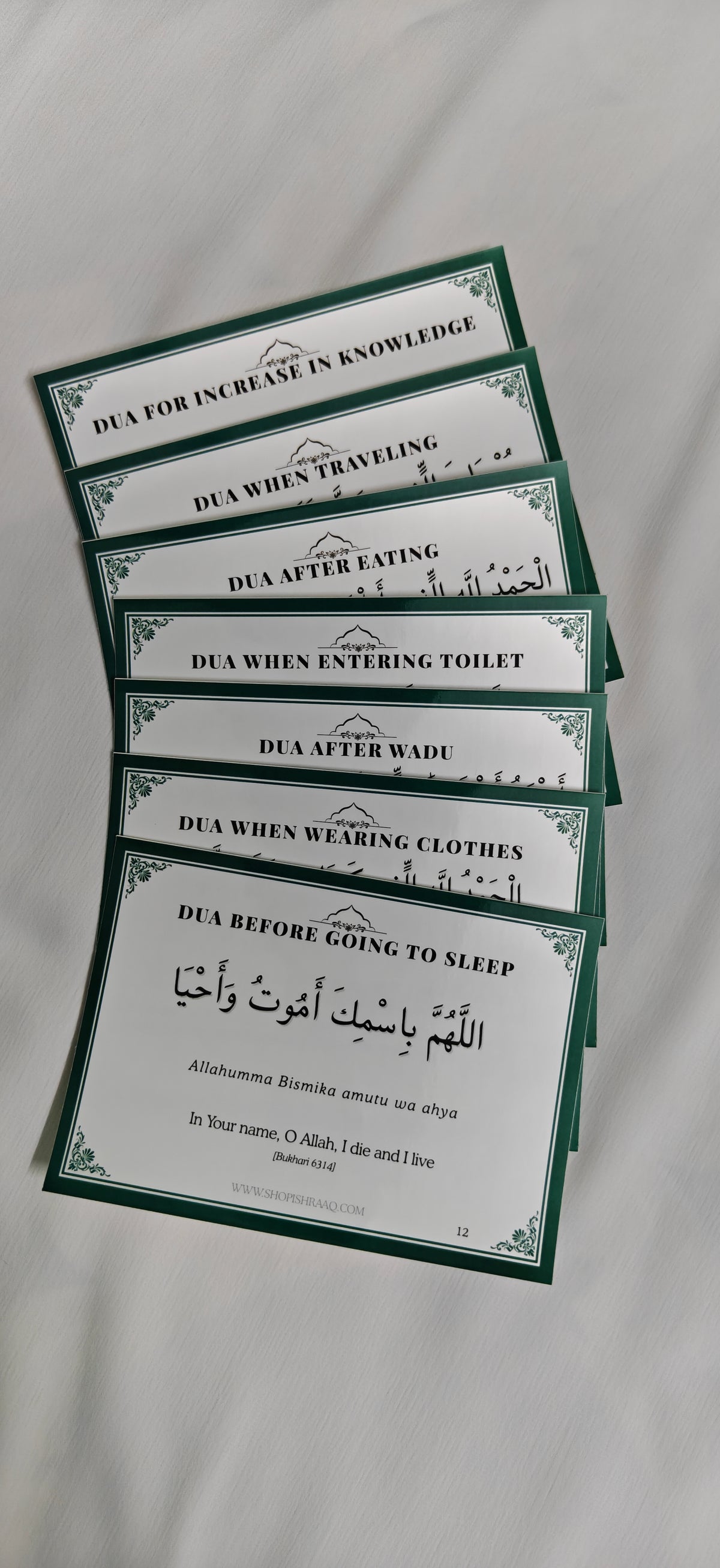 ISLAMIC DUA STICKERS – Daily Dua Reminders [15 Dua set]