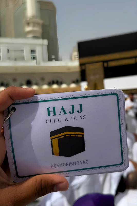 Hajj Guide & Dua Flashcards – Waterproof, Pocket-Friendly, Step-by-Step Companion